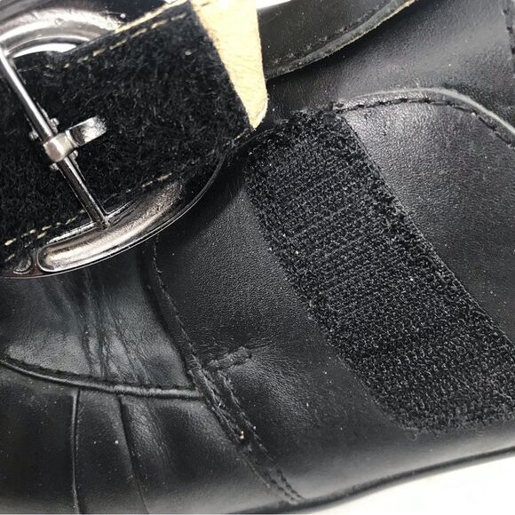 Alegria KHLOE Black Leather Buckle Side Slip On Loafer Comfort Support Shoes - Picture 10 of 16
